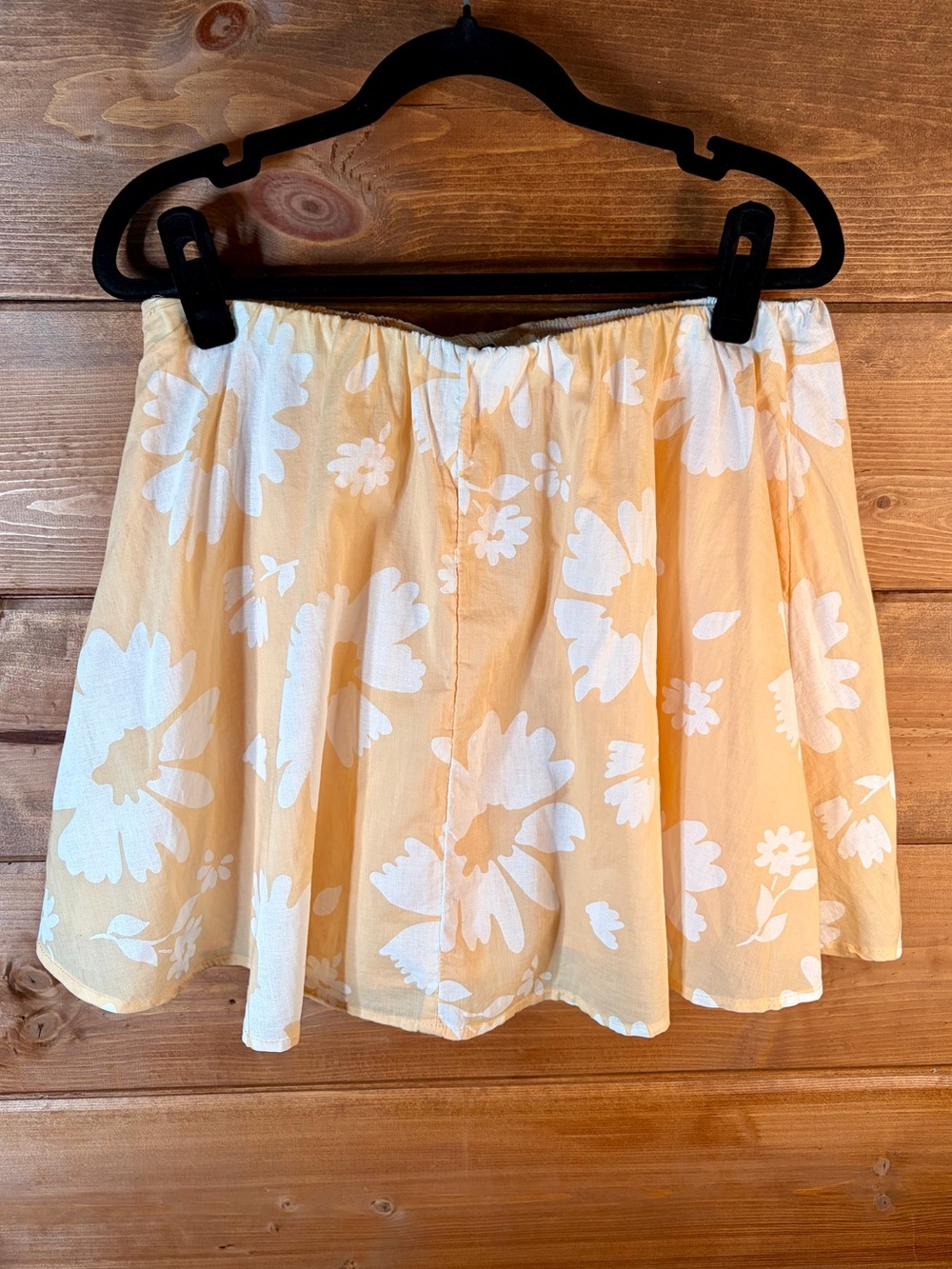 American Eagle Outfitters Yellow Floral Skater Mini Skirt - Picture 4 of 6